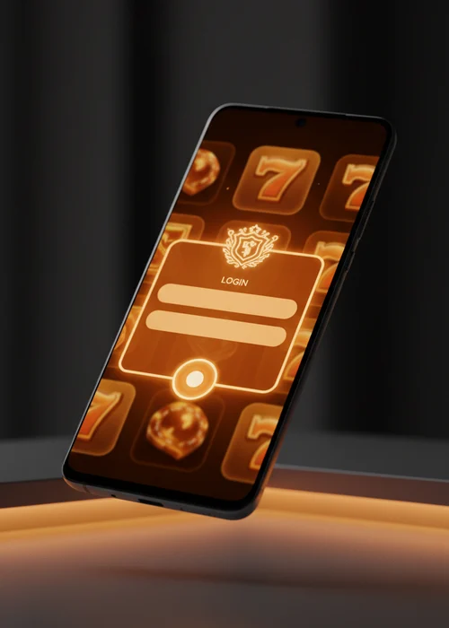 Secure login interface at Golden Fortune Casino, showcasing a vibrant gaming backdrop and user dashboard elements for players